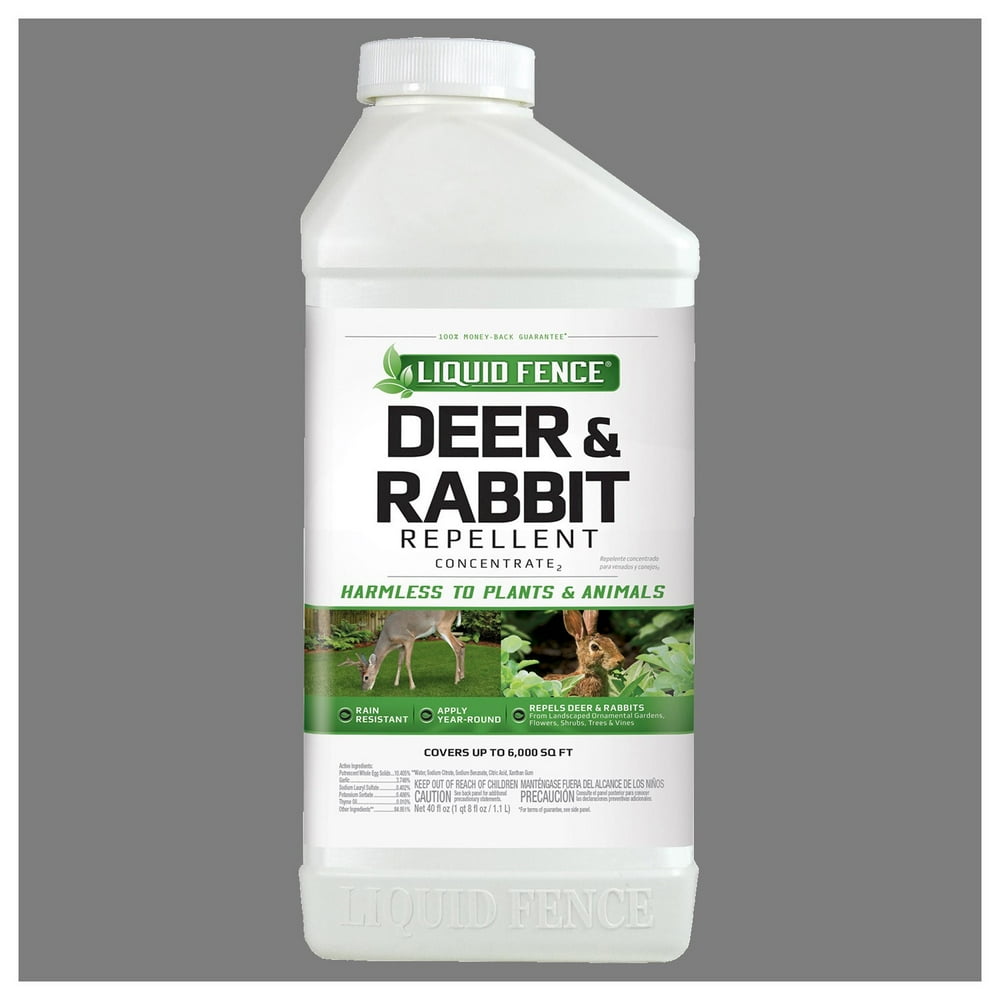 Liquid Fence Deer & Rabbit Repellent Concentrate, 40oz