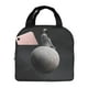 thumbnail image 1 of Easygdp Astronaut Sitting On Mercury Planet Bolsa Térmica Premium - Tela Oxford Impermeable, Gran Capacidad, Bolsillo Frontal, Unisex para Trabajo, Escuela, Actividades al Aire Libre y Picnics, 1 of 8