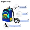 thumbnail image 4 of Lsque Geometry Dash Pattern Canvas Daypack, Durable Backpack, High-quality Versatile Backpack,Vintage Compact Backpack-Small, 4 of 6