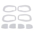 thumbnail image 1 of Cubierta de Tazón de Mango de Puerta Interior para Jeep Renegade 2015-2023 Marco de Decoración de Mango Interior Blanco ABS 4 Pcs, 1 of 6