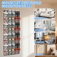 thumbnail image 5 of ASKITO Over The Door Shoe Organizer, 40 Grids Large Mesh Pockets with Hooks Hanging Shoe Rack Organizer for Closet Behind The Door, Multi-function Storage Holder for Entryway Bedroom Dorm, Gray, 5 of 8