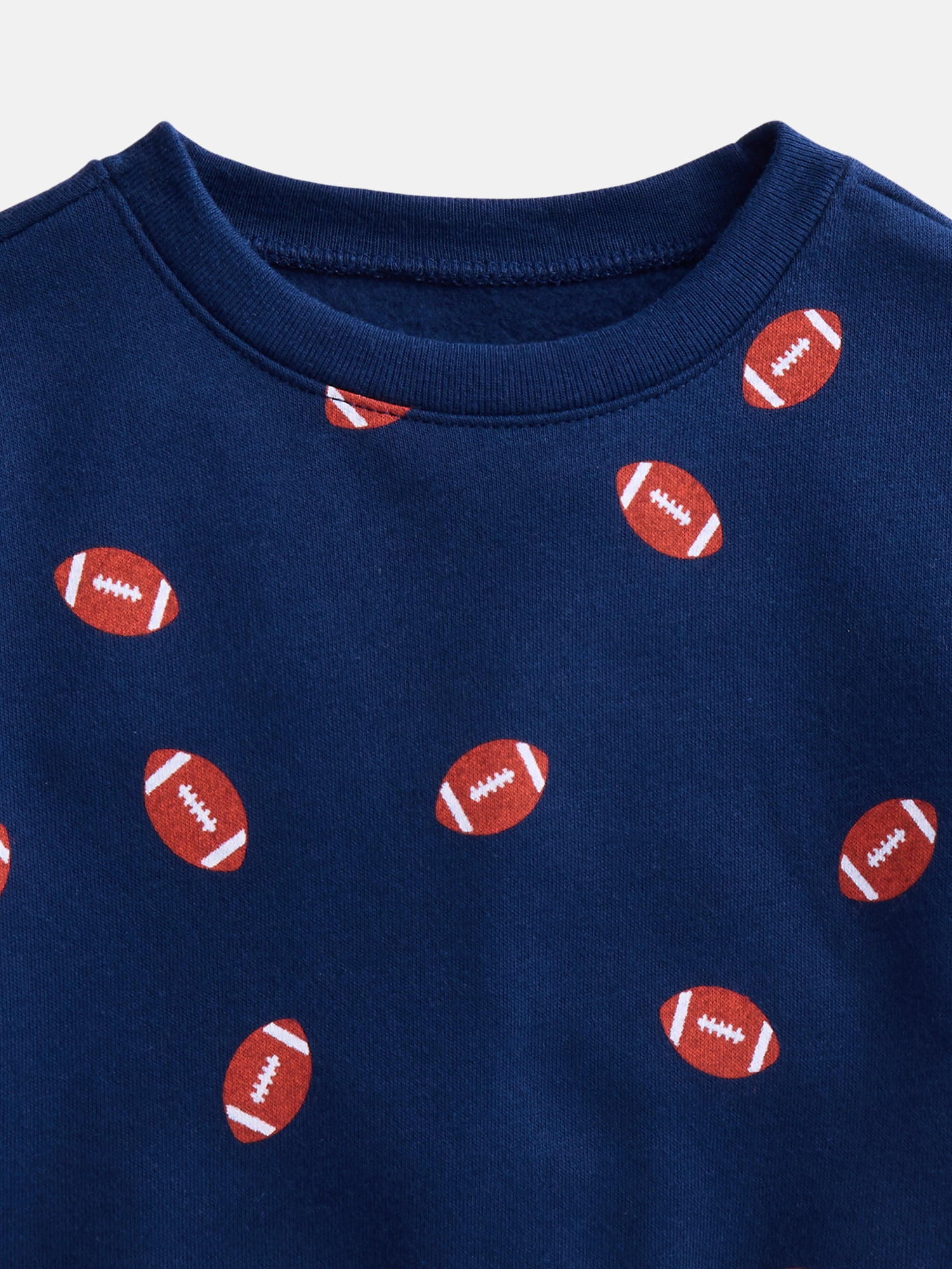 Wonder Nation Baby & Toddler Fleece Crewneck Sweatshirt, Sizes 6M-5T