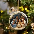 thumbnail image 1 of Pendentif de Décoration de Noël en Acrylique pour Fête Intérieure Extérieure et Ornement d'Arbre Rétro, 1 of 4