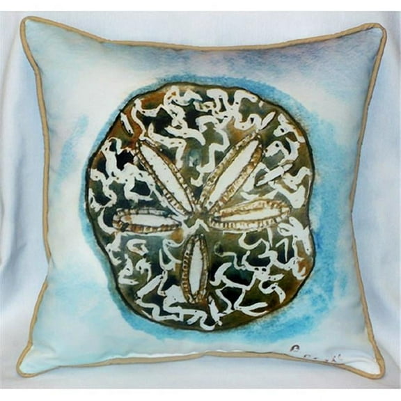 Betsy Drake HJ605 Betsy's Sand Dollar Art Only Pillow 18''x''18''