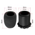 thumbnail image 3 of Kit de protección para micrófono inalámbrico Uxcell, soporte antideslizante negro + funda para micrófono + soporte de manga de varilla inferior 2Pcs, 3 of 3