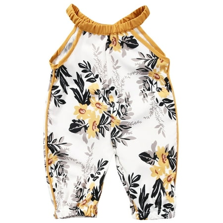 

StylesILove Lovely Infant Toddler Baby Girl Floral Print Sleeveless Romper (130/2-3 Years)