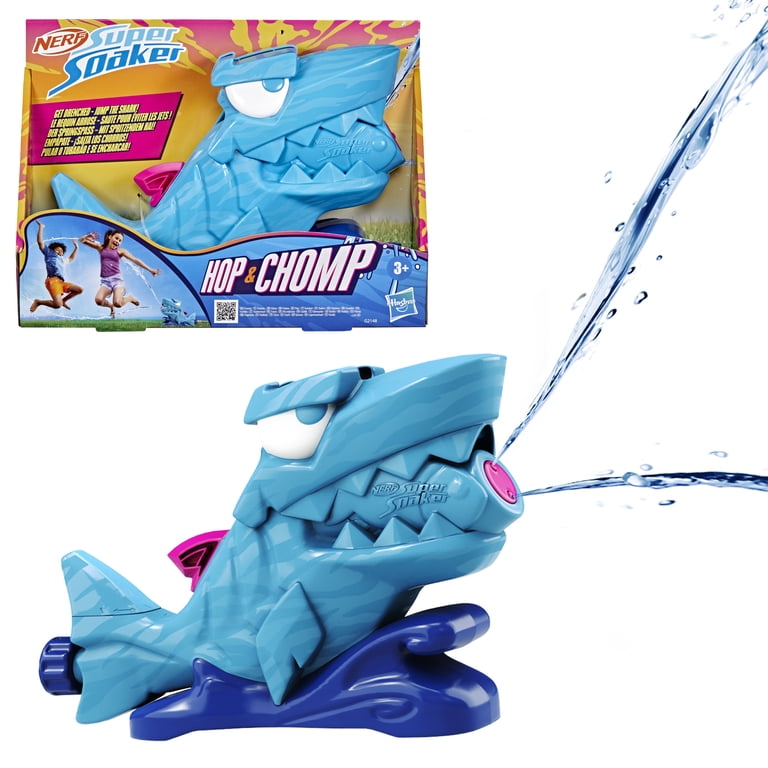 Nerf Super Soaker Hop & Chomp Water Toy, Sprays Water Streams