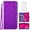 Purple, variant on Compatible with T-Mobile Revvl 7 5G Wallet Phone Case and Tempered Glass Screen Protector Flip Credit Card Holder Stand Bling Glitter Cell Cover for Tmobile Revvl7 T Mobile Revel Revell Women Pink