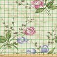 thumbnail image 2 of Ambesonne Flower Fabric by the Yard Upholstery, Garden Vintage Floral Print, 10 Yards, Pale Camel Pale Pink, 2 of 5