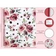 thumbnail image 3 of Cuaderno espiral grande Steel Mill & Co con rayas universitarias 11'x9.5' con cubierta dura duradera y 160 páginas Rosas Florales, 3 of 3