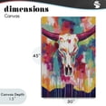 thumbnail image 4 of Stupell Industries Modern Spirit Of The West Skull Canvas Art, 30 x 45, by Chromatic Storm Studio, 4 of 8