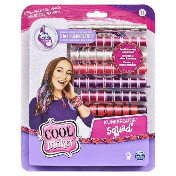 Cool Maker, KumiKreator Squad Refill Pack, Friendship Bracelet and Necklace Activity Kit
