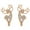 Golden, variant on Gymnture christmas 1 Pair Chic Deer Earrings Stylish Ladies Earrings Exquisite Ear Accessory
