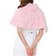 thumbnail image 3 of INSPIRE CHIC Cárdigan de noche de mujer de piel sintética con cuello de lazo para bodas elegantes 2XL Rosa, 3 of 6