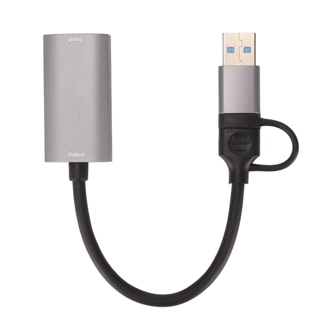 K Video Capture Card,Video Capture Card 4K Video Recorder Card HD Multimedia Interface Femaleto USB Type C Capture Card Versatile Functionality