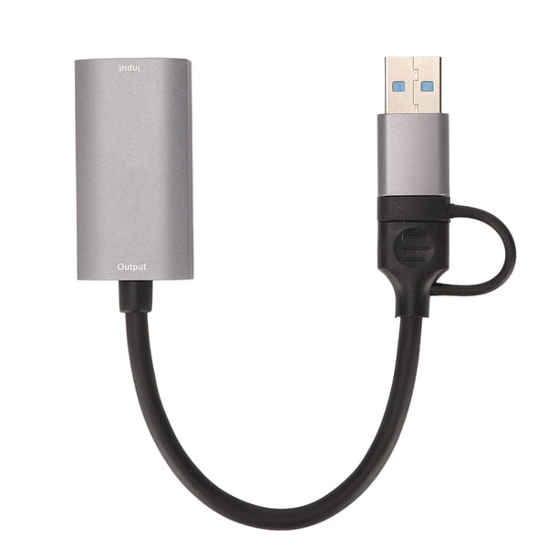 Tarjeta de captura de vídeo 4K HD interfaz Multimedia hembra a USB tipo C adaptador de captura de vídeo para PS5 para videocámara Xbox DVD