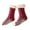 Red, variant on Fasiaou Slipper Socks for Women/Men Fuzzy Non Slip Winter Thick Warm Soft Cozy Fleece Lining Home Socks with Grippers