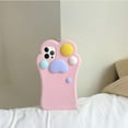 thumbnail image 2 of Compatible with iPhone 13 Pro Max Silicone Case Cat Paw Shape Lovely Cute 3D Soft Unique Funny Shockproof Protective Cover Case Gift for Women Girls, 2 of 12