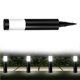 thumbnail image 4 of Advancent Cilindro Lámpara de tierra Energía solar 600mAh Acero inoxidable IP65 Impermeable Iluminación blanca cálida Luz de paisaje para jardín Patio Iluminación y accesorios Advancent HA013930-00, 4 of 5