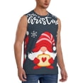 thumbnail image 2 of Yiaed Cute Christmas Gnomes (2) Print Men's Singlet Vests Summer Running Muscle Tank Tops Gym Undershirt Round Neck Sleeveless for man, 2 of 5