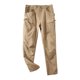 thumbnail image 2 of Pantalones largos para hombre, para exteriores, impermeables, a la moda, lisos, informales, con cintura elástica y bolsillos, pantalones cargo para hombre., 2 of 5