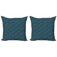 thumbnail image 1 of Ambesonne Nature Throw Pillow Cover 2 Pack, Ginkgo Biloba Leaves, 18", Mint Green Dried Rose, 1 of 2