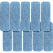 Replacement Microfiber Pad for Rubbermaid Commercial 18 Inch and 17 Inch Mop - 10 Pack Wet & Dry Commercial Reusable Mop Refills Fit for Any Microfiber Flat Mop System 18" and 17"