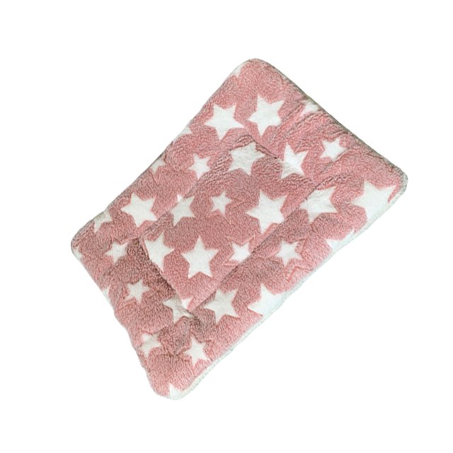relayinert Polyester Washable And Machine Washable Pet Mat For Easy Cleaning Soft And Breathable Pet Bed Brown star 30*40cm 1Set