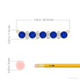 thumbnail image 6 of ANGARA Lab Grown 3 Ct Blue Sapphire and Diamond Garland Necklace for Women in 14K Yellow Gold (Size-5mm) | September Birthstone, Anniversary, Jewelry Gift for Women | Lab-Grown Blue Sapphire Necklace, 6 of 11