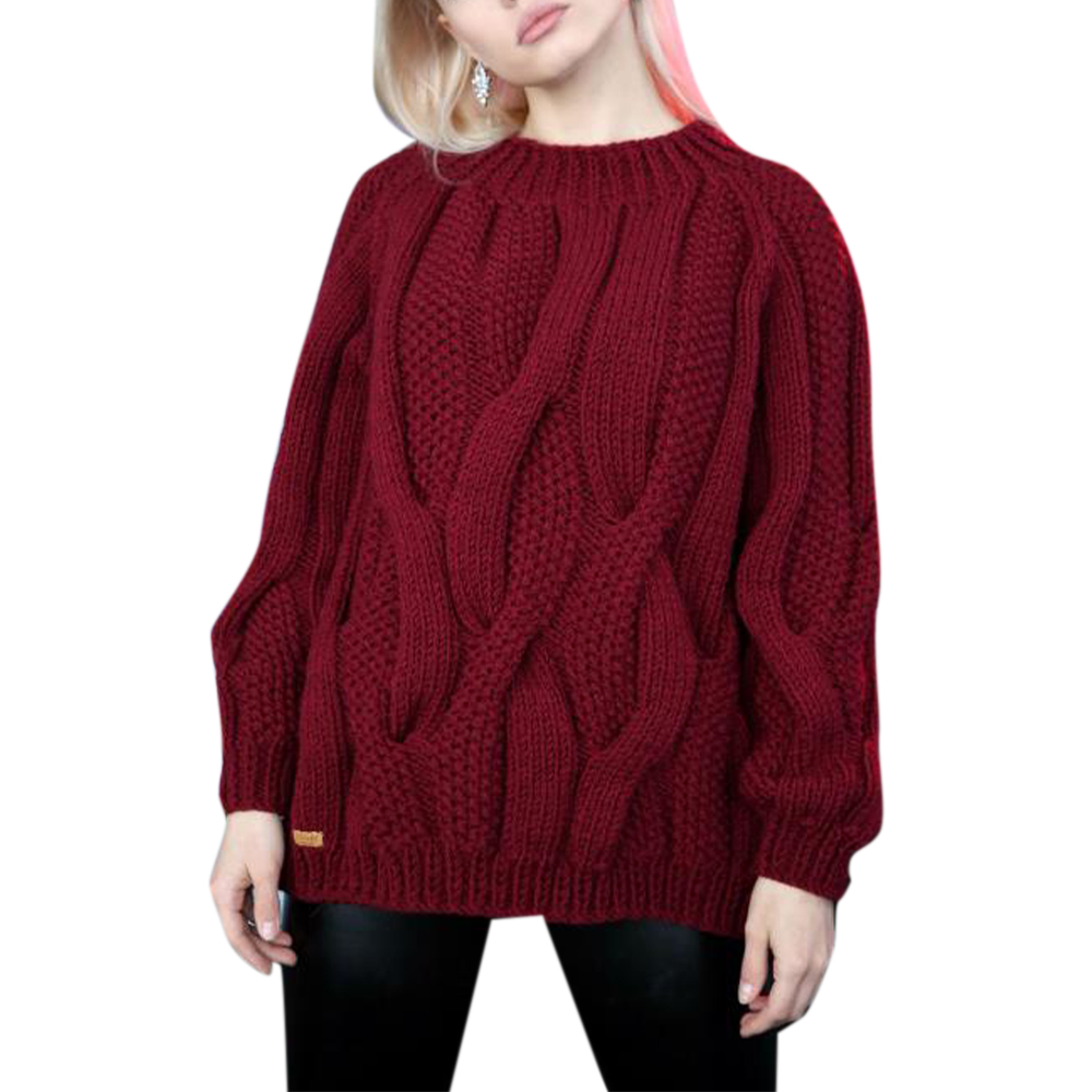plus red sweater