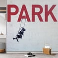 thumbnail image 2 of Idea4wall 3pcs Street Art Graffiti Swing Girl Stick Wallpaper Removable Wall Murals Large Wall Stickers for Home Decoration, 72"x72", 2 of 5