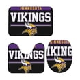 thumbnail image 4 of Juego de 3 alfombras de baño del equipo Vikings, alfombra antideslizante para baño, 24 x 16 pulgadas, 4 of 7