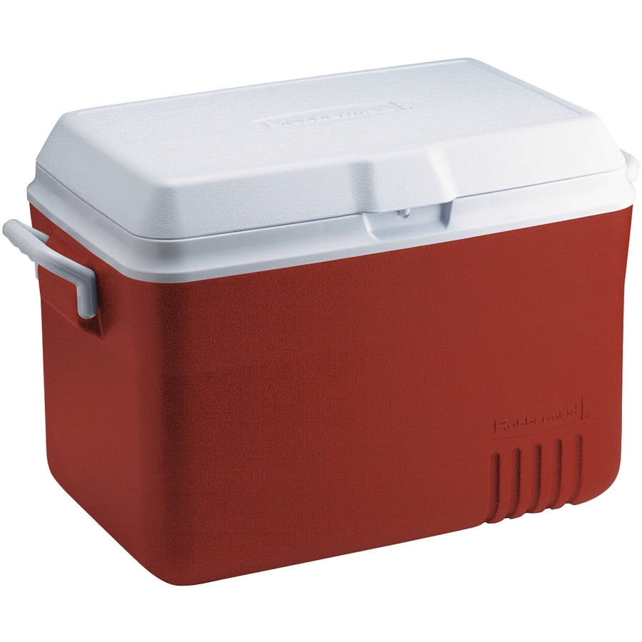 Rubbermaid 48 qt Ice Chest Cooler, Red