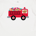 thumbnail image 4 of Inktastic Valentine Fire Truck Heart Bear Boys or Girls Baby T-Shirt, 4 of 5