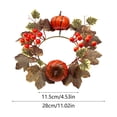 thumbnail image 3 of 2026 Halloween Indoor Decorations Halloween Door Wreath Maple Leaves Garland Fall Winter Wreath For Christmas Thanksgiving Home Ornament Decoration, 3 of 7