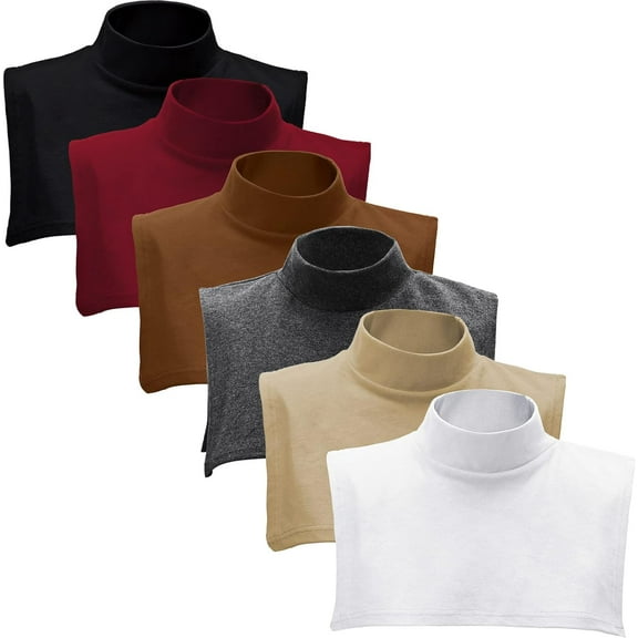 CAILDANL Fake Turtleneck Detachable Collars Set Half Top Mock Blouse Collar for Women Men
