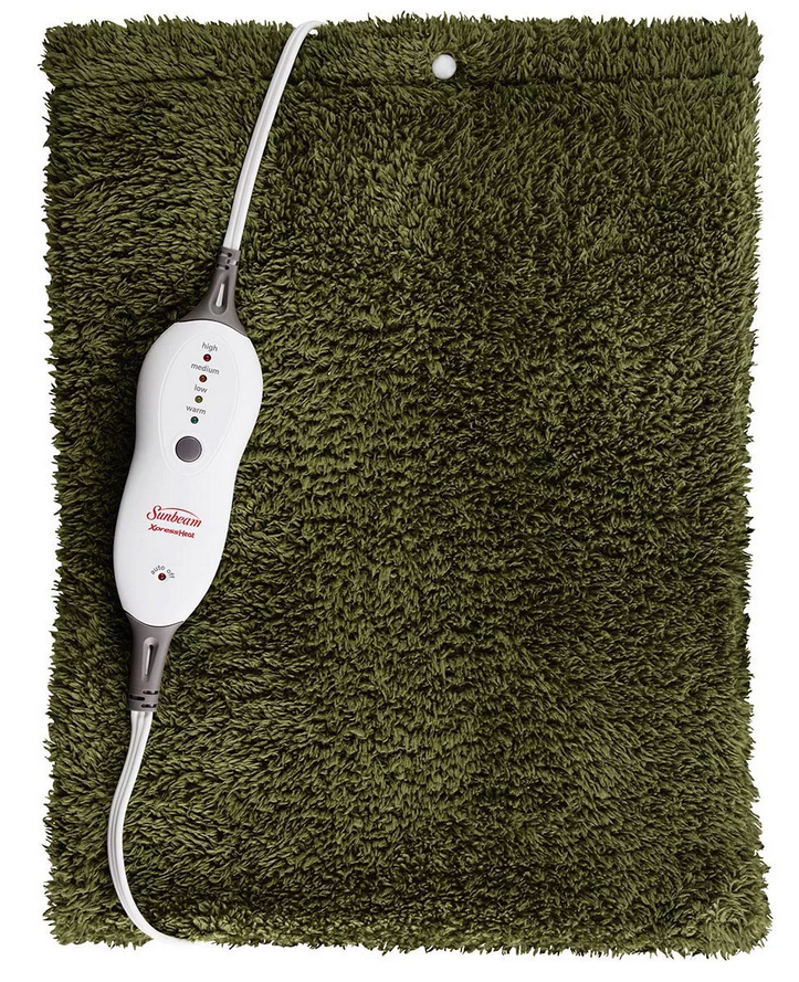 Sunbeam Xpress Heat Large Heating Pad 12x15 Ultra Soft 4 Heat Settings