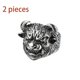 thumbnail image 1 of Anillo de estilo punk con personalidad agresiva para hombre, cabeza de león, calavera, cabeza de lobo, cabeza de leopardo, cara de Buda, anillo pj-1015-12, 1 of 5