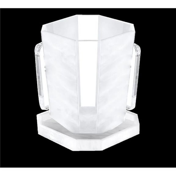 Acrylic Frosted Wash Cup & Tray