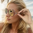thumbnail image 3 of Sunglasses for Women Trendy Polarized Sunglasses Oversized Big Sun Glasses Ladies Shades UV Protection, 3 of 6