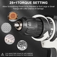 thumbnail image 5 of 20V Cordless Drill Set,Electric Power Driver  With Battery And Charger,3/8-Inch Keyless Chuck, Variable Speed,with Drills Bits Set,Gray, 5 of 9