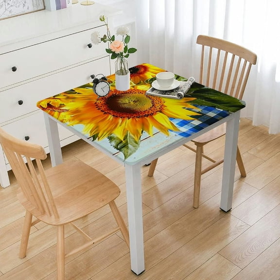 BANET Fitted Tablecloth Square, Polyester Tablecloth, Table Cover for Indoor Outdoor Holiday Banquet Picnic Gift