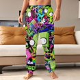 thumbnail image 2 of Invader Zim Mens Joggers Sweatpants 3D Print Pants Novelty Graphic Trousers Casual Athletic Sports Joggers with Pockets, 2 of 7