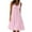 AC-Pink, variant on BiZtdJrK Women's Summer Sleeveless Beach Dresses Solid Color Casual Pleated Tank Dress Loose Plus Size Swing Sundress Vacation Clothes Pink XXL Holiday Sales