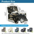 thumbnail image 6 of SCRAWLGOD Marble Print Black White Recliner Cover with Pocket Single Reclining Slipcover 4-Pieces Lazyboy Recliner Armchair Cover with Elastic Bottom Furniture Protector for Pet, 6 of 7