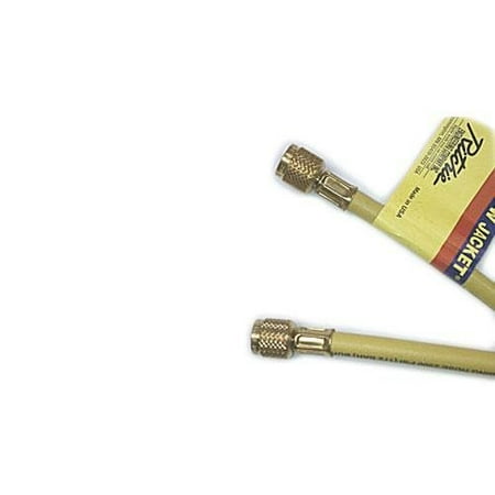 Yellow Jacket 14612 Plus II 3/8" "B" Charging Hose, 3/8" Straight Flare, 12', Yellow