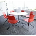 thumbnail image 5 of Olio Designs Lola Drafting Stool, 5 Star Caster Base, Black, 5 of 6