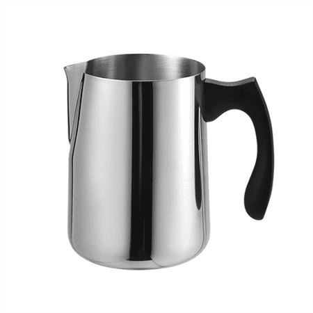 

Frothing Pitcher Black Handle Anti Scalding Olecranon Diversion Port Coffee Drawing Jar for Coffee Milk Water Drinkable Liquids 60