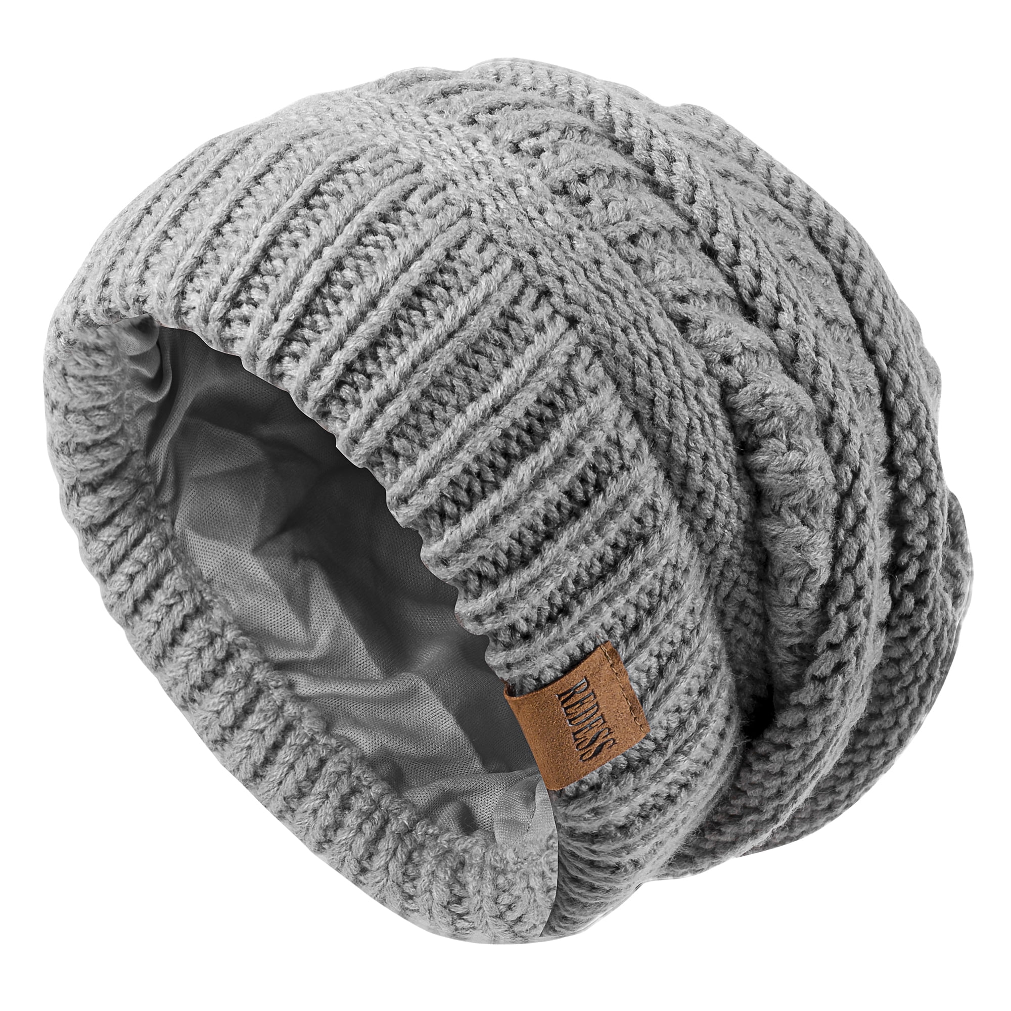 REDESS Women's Winter Warm Wool Slouchy Beanie Hat, Chunky