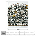 thumbnail image 4 of COMIO Cute Penguin Greeting Flannel Blanket Super Soft Cozy Plush Blankets Lightweight Throw Blanket for Couch Sofa Bed, 4 of 6